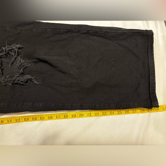 Wild Fable black Highest Rise baggy distressed jeans, 18W - Picture 6 of 15